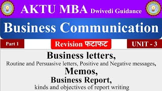 5 business communication in hindi Business Letters Memos Report Business Communication mba [upl. by Doner946]