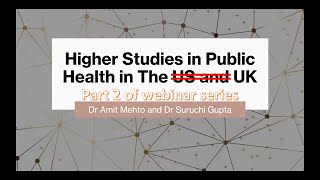 IACFM presents Higher Studies in Public Health in the UK by Amit Mehto [upl. by Jefferson]