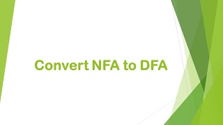 Convert NFA to DFA المحاضرة الثالثة  الجزء السادس [upl. by Savage]