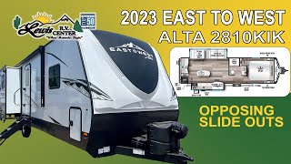 2023 East to West Alta 2810KIK opposing slide travel trailer [upl. by Ariamo]