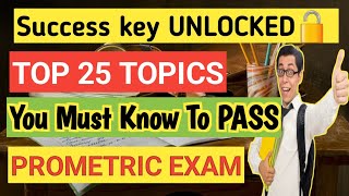 TOP 25 Topics to PASS PROMETRIC EXAM [upl. by Killam209]