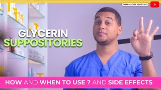 Glycerin Suppositories How to Use Them amp 3 Common Side Effects [upl. by Aidualc]