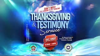 Jesus House Toronto  Sunday Thanksgiving and Testimony Service  November 03 2024 [upl. by Charis]