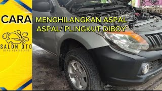 CARA MENGHILANGKAN ASPAL DIBODY MOBIL automobile salonmobil detailing salonoto [upl. by Liederman]