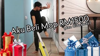 Free Giveaway amp Aku Beli Mop RM1500 [upl. by Eiramacissej]