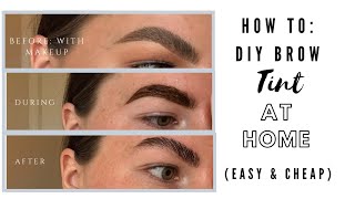 HOW TO DIY BROW TINT AT HOME  REFECTOCIL  Lydia Louise Thomas [upl. by Celle]