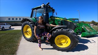 John Deere 6110 M Tractor presented by Missy Jenn [upl. by Julee741]