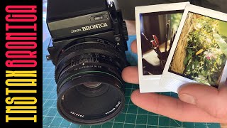 Zenza Bronica Shooting Instax Mini with Custom Back [upl. by Torie]