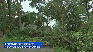 11 tornadoes confirmed in Chicago area including at OHare [upl. by Vanda]