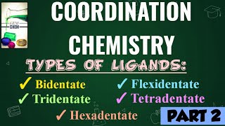 COORDINATION CHEMISTRY BSc Chemistry Part 2 Ligands Bi Tri Tetra Hexadentate Flexidentate [upl. by Tess]