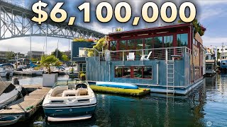 Inside a 6100000 Floating House with Underwater Bedroom ZillowGoneWild [upl. by Madson]