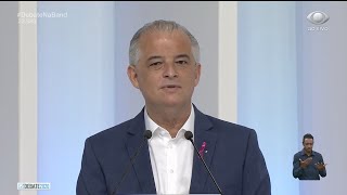 Márcio França PSB é questionado sobre combate à violência contra a mulher [upl. by Reyam]