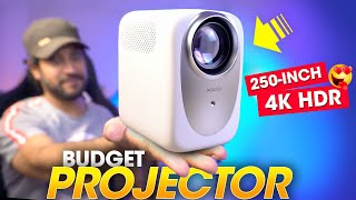 Best BUDGET PROJECTOR for Home Theater⚡️ HUGE 250INCH amp 4K HDR Auto Focus  Wzatco CE Projector [upl. by Aeel]