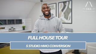 FULL HOUSE TOUR  5 STUDIOS HMO CONVERSION [upl. by Jessy]