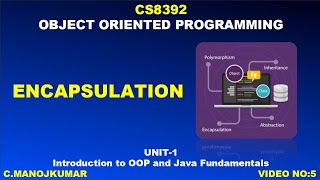 5  CS8392 OBJECT ORIENTED PROGRAMMING  ENCAPSULATION TAMIL  MANOJKUMAR DHEERAN Code Tune [upl. by Oswell]