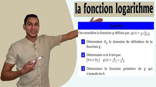 fonction logarithme 2 bac exercices corrigés  fonction logarithme 2 bac primitives exercices [upl. by Dareece226]