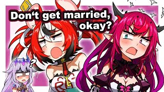 BaeRyS explains why you shouldnt get married IRySHakos BaelzKoseki Bijou  Hololive English [upl. by Lean172]