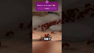 Red ants vs Black ants Who wins 🤔😂 shorts viral movie [upl. by Adnileb]