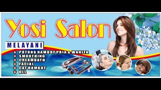 Membuat Desain Banner Salon Simple  Kreasi Alfajri  Corel Draw [upl. by Boycie]