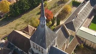 Vu du ciel  labbaye de SaintBenoîtsurLoire [upl. by Aniala]