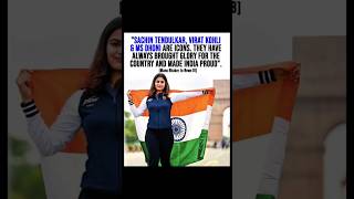 Manu Bhaker 🔫 at IGI T3 shorts viral viratkohli india youtubeshorts manubhaker [upl. by Adnalram]