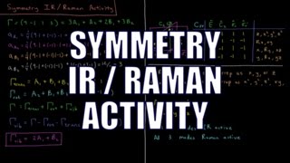 Quantum Chemistry 1216  Symmetry IR  Raman Activity [upl. by Vaios]