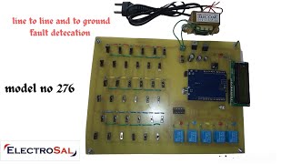 LINE TO GROUND AND LINE TO LINE FAULT DETECTOR Engineering  electrical  electronic  project [upl. by Valene]