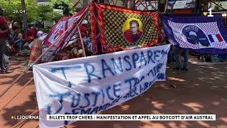 Billets trop chers  manifestation et appel au boycott dAir Austral [upl. by Eiznikcm]