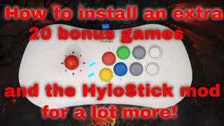 SNK NeoGeo Arcade Stick Pro  How to install an extra 20 bonus games and the HyloStick mod [upl. by Admana]