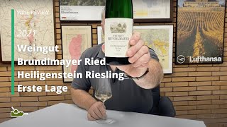 Wine Review Weingut Brundlmayer Ried Heiligenstein Riesling Erste Lage 2021 [upl. by Eekcaj]