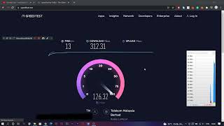 TM Unifi 300Mbps Speedtest 2022 Telekom Malaysia [upl. by Zadoc]