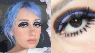 iconic twiggy inspired eye look  60s makeup [upl. by Brawley431]