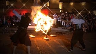 Supertalent 2013 Feuerspiele mit Marie Kannemann und Karsten Nix [upl. by Nodnelg561]