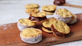 ALFAJORES RELLENOS CON MANJAR [upl. by Enrahs]