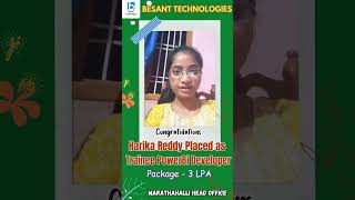 Review about Data Analytics coursebest software institute in bangalore Besant Technologies shorts [upl. by Marcella]