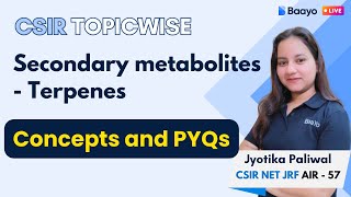 Terpenes  Secondary metabolites Part II csirlifesciences [upl. by Rese366]