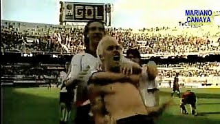 Gol del Chacho Coudet a Newells y festejo canalla  River 2 Newells 0 Ap 2001 [upl. by Mert]