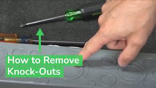 How to Remove KnockOuts from Electric Box QO amp Homeline Load Centers  Knockout Hole Punch [upl. by Kosiur]