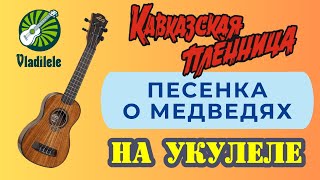 КАВКАЗСКАЯ ПЛЕННИЦА  ПЕСЕНКА О МЕДВЕДЯХ разбор на укулеле [upl. by Nnayrrehs]