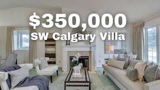 Tour a 350000 Bungalow Villa in SW Calgary Home For Sale 2022 [upl. by Medeah329]