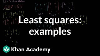 Least squares examples  Alternate coordinate systems bases  Linear Algebra  Khan Academy [upl. by Krusche]