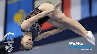 2018 Trampoline Worlds St Petersburg RUS  HIGHLIGHTS – Women’s Trampoline – We Are Gymnastics [upl. by Marti37]