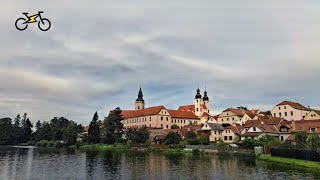 ebike Via Czechia Českomoravská  Slavonice  Dačice  rozhledna Oslednice  Telč  Třešť  Jihlava [upl. by Fiester]