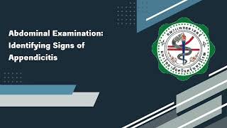 Abdominal examination  appendicitis [upl. by Alemat]