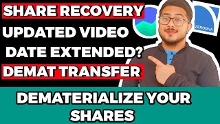 DEMATERIALIZE YOUR PHYSICAL SHARES UPDATED VIDEO  DATE EXTENDED [upl. by Schoenfelder]