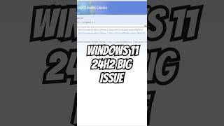 How to FIX this issue on Windows 11 24H2 😱😱 [upl. by Heintz833]