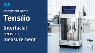 Interfacial tension measurement  Tensíío Instrument Demo [upl. by Grieve113]