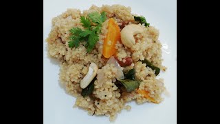 Dr Khadar Vali diet  Millets ka Healthy BreakfastUpma with Millets Reipe [upl. by Nina]