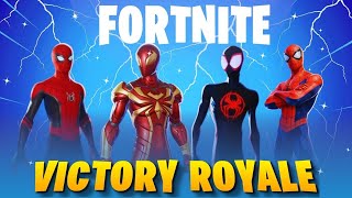 SpiderMan Squad Multiverse Skins  Fortnite Zero Build [upl. by Yessac]