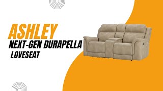 Signature Design by Ashley NextGen DuraPella Power Reclining Loveseat with Center Console [upl. by Rodolfo]